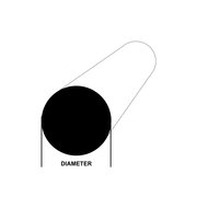 Onlinemetals 1" Acetal Round Rod Delrin Homopolymer Black 6569